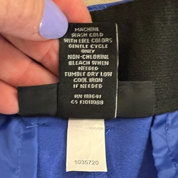 Lane Bryant Royal Blue Dress Pants. Flat front. Size 16 Long - Picture 3 of 6